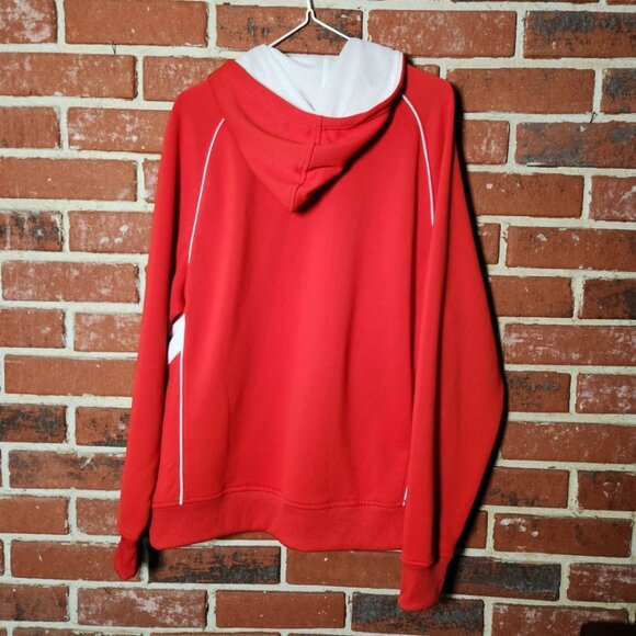 ASICS Red & White Performance Hoodie – Size Small - Picture 2 of 3